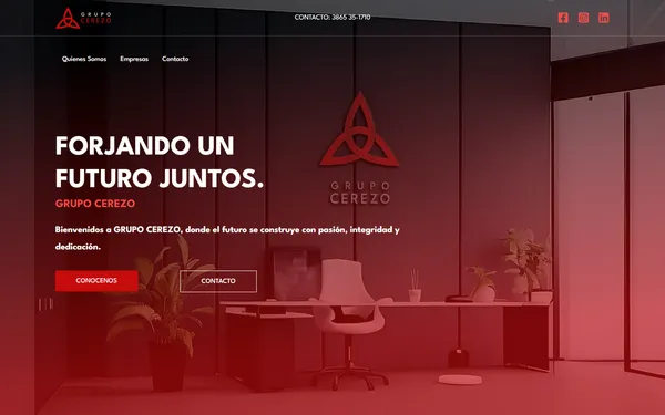 Sitio web de Grupo Cerezo